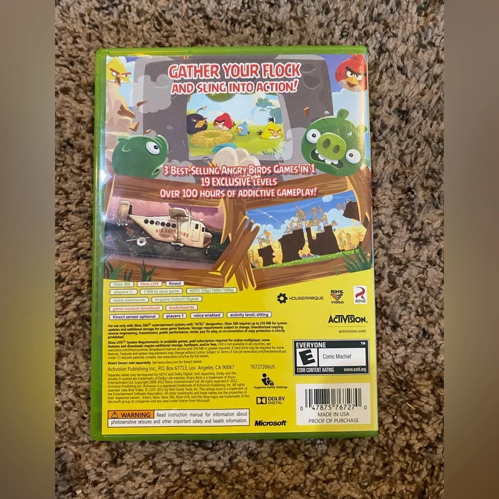 XBOX  360 Angry Birds Trilogy